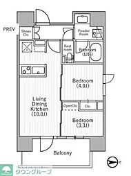 台東区元浅草4丁目マンション 2LDKの間取図画像