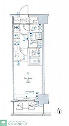 XEBEC両国 1Kの間取図画像