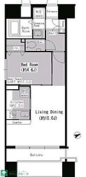 KAMOME 1LDKの間取図画像