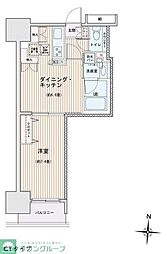 エスティメゾン錦糸町2 1DKの間取図画像
