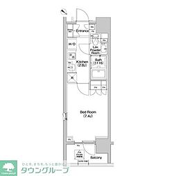 コンフォリア品川EAST 1Kの間取図画像