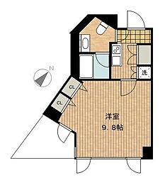 KDXレジデンス品川シーサイド 1Kの間取図画像