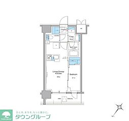 ルフォンプログレ西大井プレミア 1LDKの間取図画像