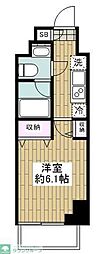 クレヴィアリグゼ南品川 1Kの間取図画像