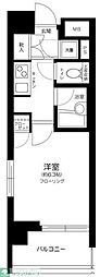 パレステュディオ芝浦シティ 1Kの間取図画像
