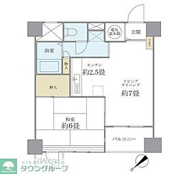 グランドメゾン田町 1LDKの間取図画像