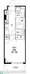 オハグランデ品川 1Kの間取図画像