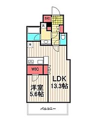 キャナルスクウェア豊洲 1LDKの間取図画像