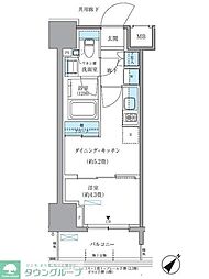 PARKAXIS東日本橋 2LDKの間取図画像