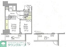 メゾンカルム日本橋馬喰町 1LDKの間取図画像