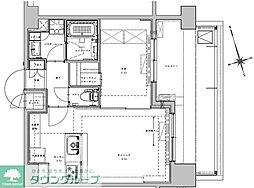 ASYLCOURT大森西 1LDKの間取図画像