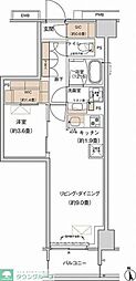 プライムネクサス大森北 1LDKの間取図画像