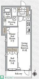 Live Casa千鳥町 2LDKの間取図画像