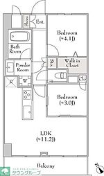 アストラルH.T.K. 2LDKの間取図画像