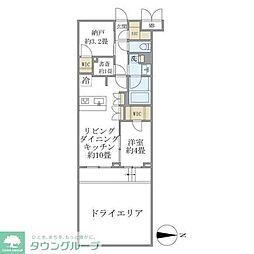 目黒区緑が丘1丁目マンション 1SLDKの間取図画像