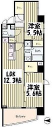 BONHEUR門前仲町 1SLDKの間取図画像