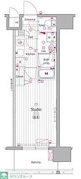 ガーラ・グランディ東陽町 1Kの間取図画像