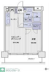 エスティメゾン大島 1LDKの間取図画像