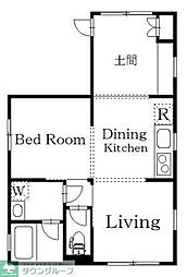 Hiro神楽坂 1LDKの間取図画像