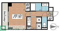 メゾン・ド・ヴィレ八丁堀 1Kの間取図画像