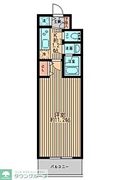 レガーロ御茶ノ水1 1Kの間取図画像