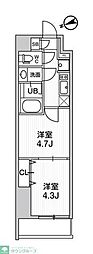 weaveplaceSHINKAMATA 2Kの間取図画像