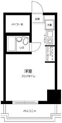 モンテベルデ築地 ワンルームの間取図画像
