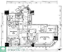ブリリア一番町 3LDKの間取図画像