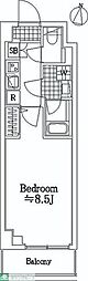 ジェノヴィア本羽田スカイガーデン 1LDKの間取図画像