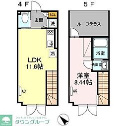 LAPiS目黒本町 1LDKの間取図画像
