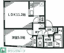 ラフィーネ音羽 1LDKの間取図画像