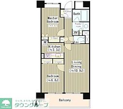 ATGPark東品川 2LDKの間取図画像