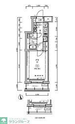 QUALITAS大森山王 1Kの間取図画像