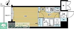 トーシンフェニックス田町 1Kの間取図画像
