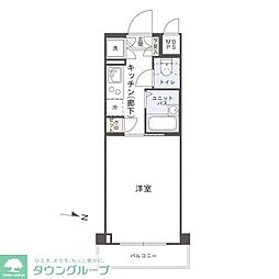 ルーブル芝公園 1Kの間取図画像