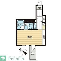フォンテ青山 ワンルームの間取図画像