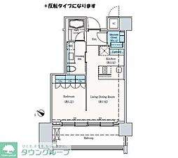 ザ六本木東京クラブレジデンス 1LDKの間取図画像