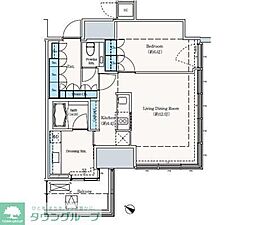 ザ六本木東京クラブレジデンス 1LDKの間取図画像