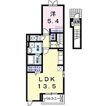 悠空感 201 ｜ 滋賀県栗東市上鈎（賃貸アパート1LDK・2階・49.89㎡） その2