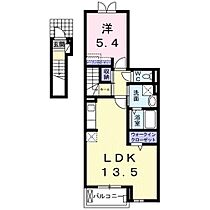 アルドーレ 203 ｜ 滋賀県栗東市上鈎（賃貸アパート1LDK・2階・49.89㎡） その2