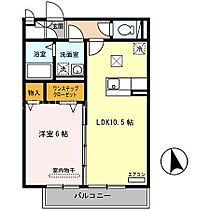 シャン・リアンT.Y 105 ｜ 滋賀県栗東市手原１丁目（賃貸アパート1LDK・1階・40.30㎡） その2