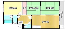 メゾン・ド・シスクルール 3DKの間取図画像
