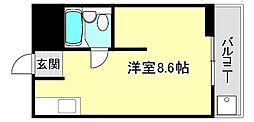 瀬田エステートシティー ワンルームの間取図画像