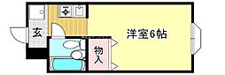 ジョイフル草津 1Kの間取図画像