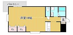 メゾン寿 1Kの間取図画像