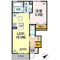 クレール水神 A棟 106 ｜ 愛知県豊橋市高師町字水神29-3（賃貸アパート1LDK・1階・40.45㎡） その2