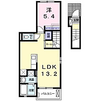 ベントレー向山 201 ｜ 愛知県豊橋市向山西町1-13（賃貸アパート1LDK・2階・44.99㎡） その2