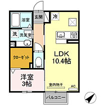 ルワンジュ B 202 ｜ 愛知県豊橋市岩屋町字岩屋下21-1（賃貸アパート1LDK・2階・35.30㎡） その2