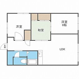 ライトハウス 3LDKの間取図画像