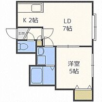 北海道札幌市南区川沿十七条2丁目（賃貸アパート1LDK・2階・30.98㎡） その2